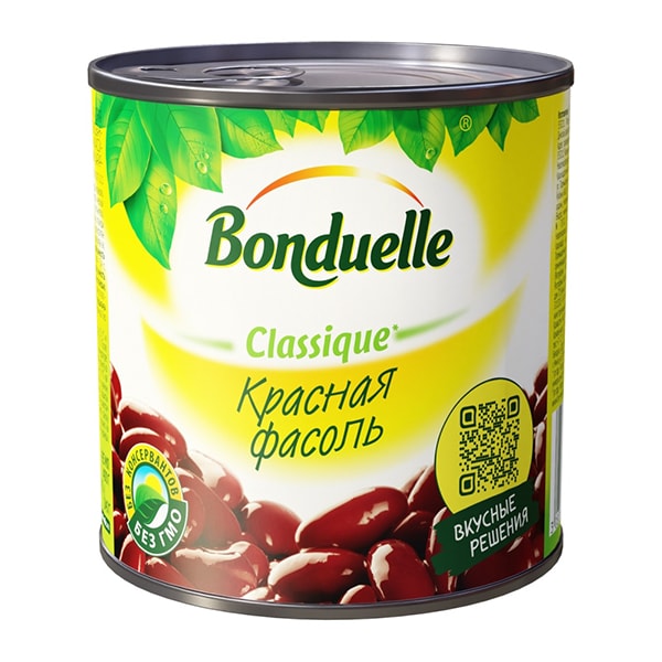 Bonduelle фасоль красная 425 мл.